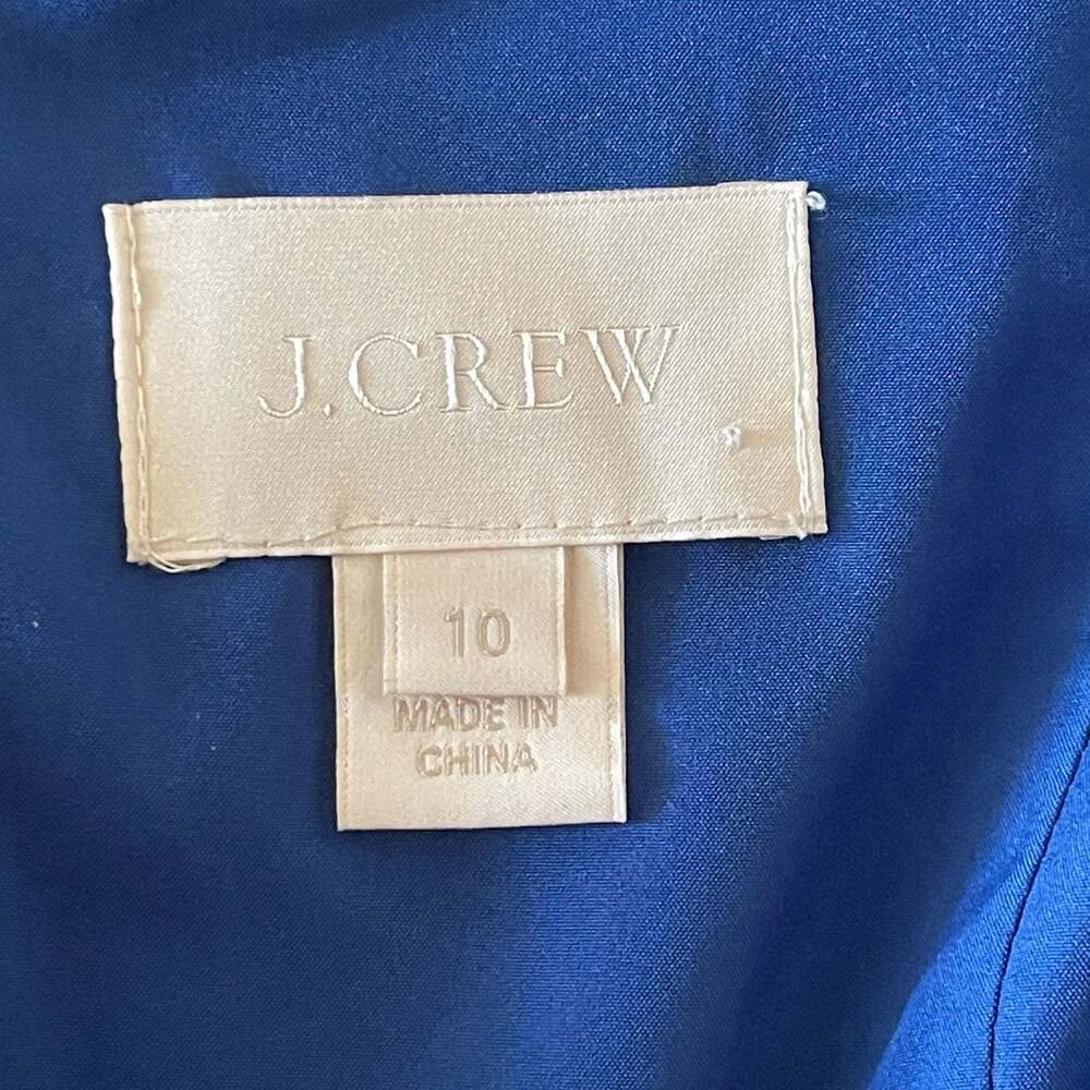 J.Crew Royal Blue Lace Three-Quarter Sleeve Sheath Dress - Picture 4 of 5